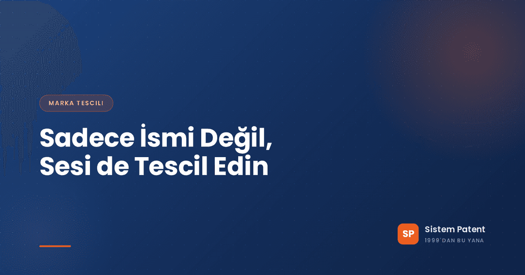 Bir ses dalga formunun tescilli marka belgesine dönüşmesi, Türkiye'de ses markası korumasını anlatan görsel